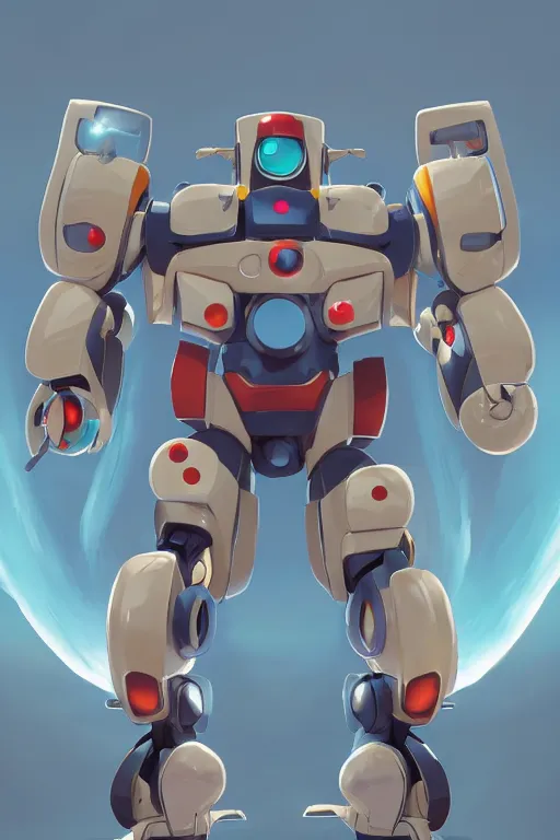 Image similar to metabots medabots medarotto medarot robot minimalist comics, behance hd by jesper ejsing, by rhads, makoto shinkai and lois van baarle, ilya kuvshinov, rossdraws global illumination ray tracing hdr radiating a glowing aura