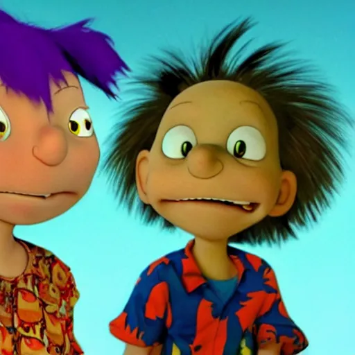 Prompt: the Rugrats, live action, movie poster, high detail, photo realistic, high detailed face, cinematic, studio lighting