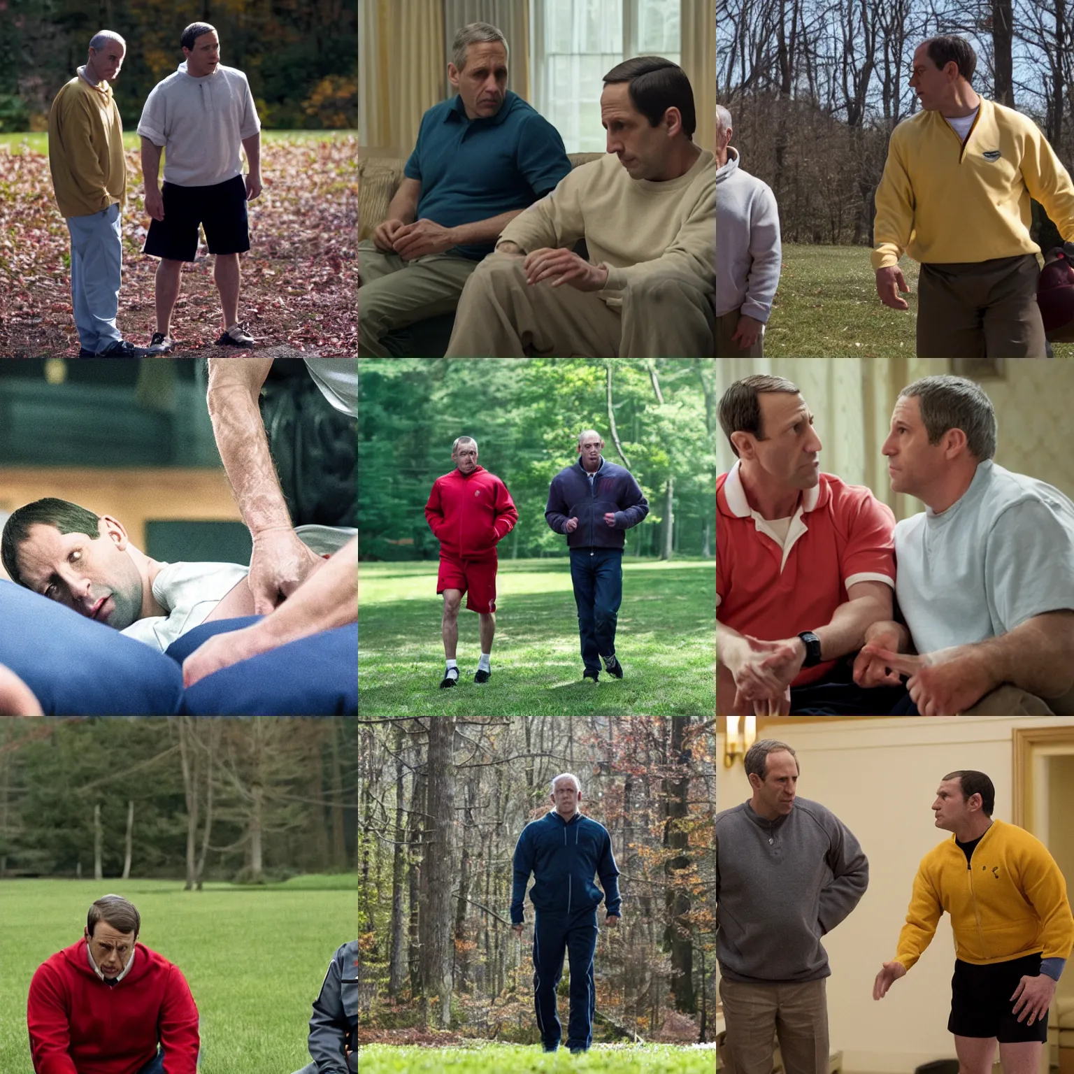 Prompt: a film still from foxcatcher ( 2 0 1 4 )