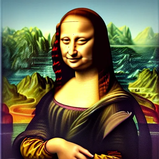 Image similar to Dwayne Johnson mona Lisa inspired painting 8k High quality