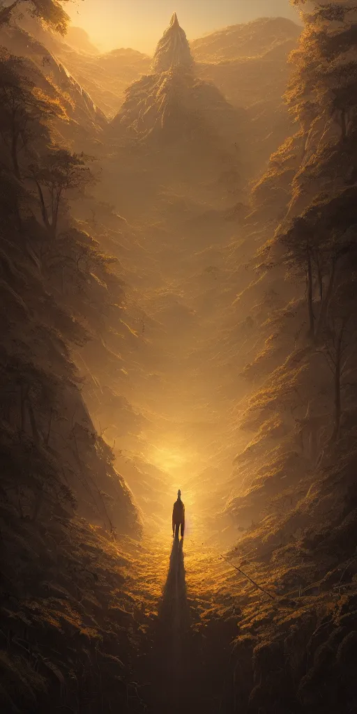 Prompt: symmetry!! surreal landscape of a dream, very detailed, serene, peaceful, golden hour, perfect lighting, perfect composition, digital art, illustration, artstation, artgerm, derek zabrocki, greg rutkowski, 4 k