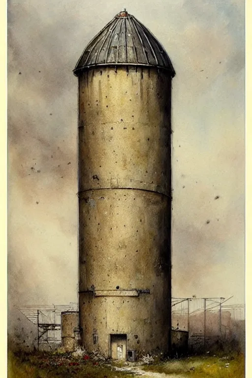 Prompt: (((((a multistory ramshackle silo))))) by Jean-Baptiste Monge!!!!!!!!!!!!!!!!!!!!!!!!!!!