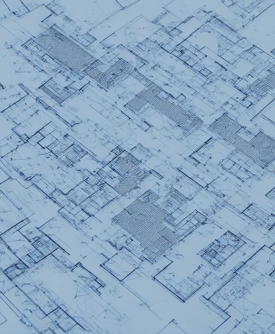 Prompt: architectural blue prints drafting elevation