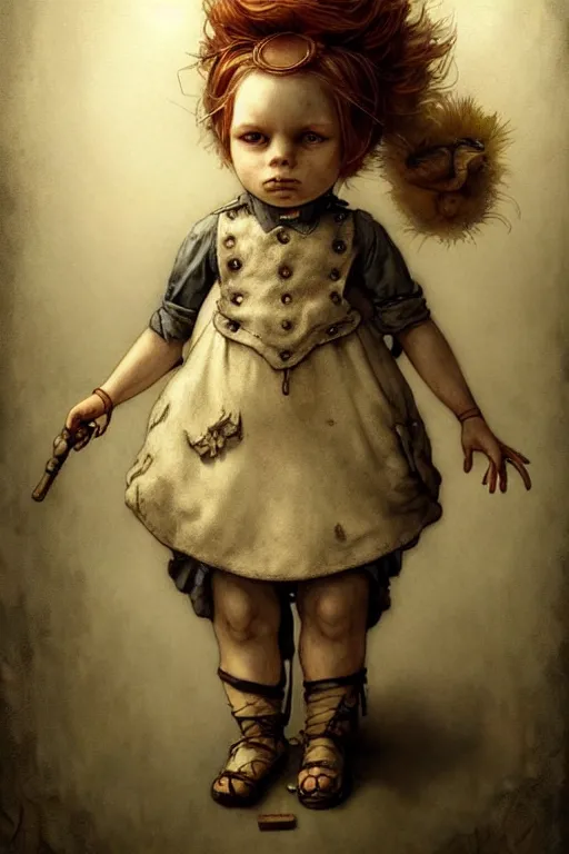 Image similar to kid doll toy design | esoteric symbolism | jean - baptiste monge, esao andrews, bastien lecouffe - deharme, tim jacobus, ken currie | ultra - detailed realism, soft cinematic lighting, hi - fructose, artstation, high - quality, ink watercolors wes anderson poster art