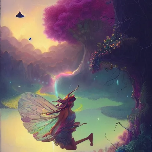 Image similar to 🧚‍♀️✨🌳🧚‍♀️ Polaroid candid by Lisa Frank Peter Mohrbacher Jason Felix Artgerm Ferdinand Knab Alena Aenami Dave LaChapelle