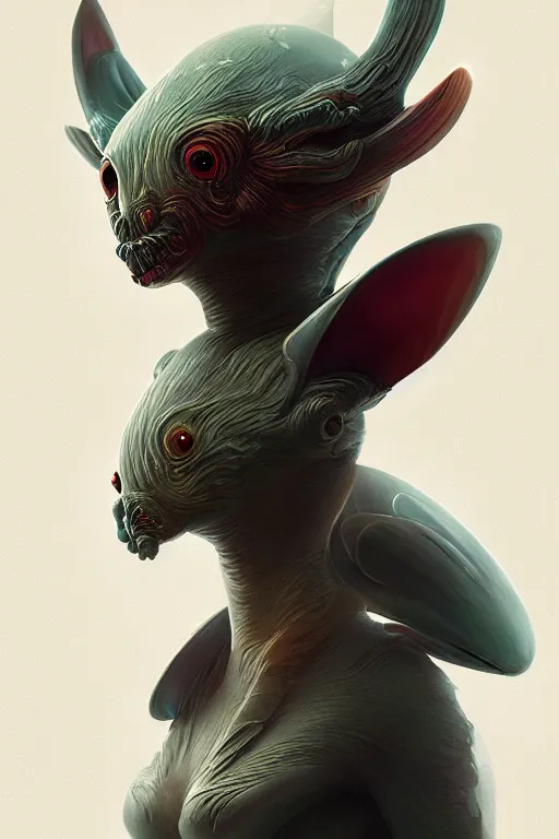 Image similar to a cute sci fi fauna by neville page, ken barthelmey, karol bak, james jean, tom bagshaw, sharp focus, trending on artstation, cinematic lighting, hyper realism, octane render, 8 k, hyper detailed, vivid, ultra detailed, highly detailed, zbrush, concept art, creature design