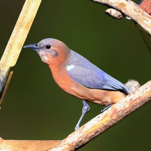 Prompt: a bird with two heads