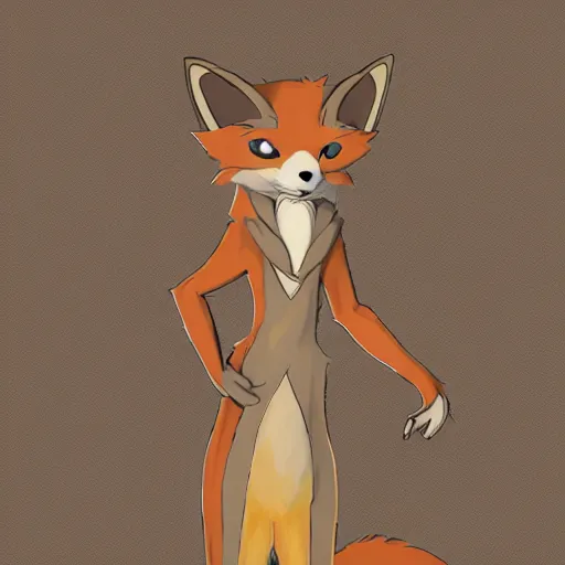 Image similar to an anthropomorphic fox, fursona!!! by don bluth, by kawacy, trending on artstation, full body