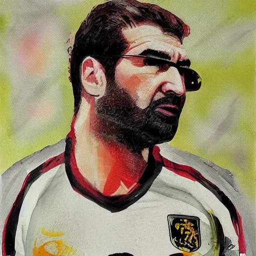 Image similar to Eric Cantona by Okamura Tim