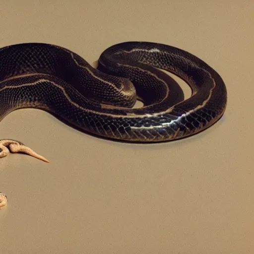 Prompt: a photograph of a Snake in a case as a pet, realistic