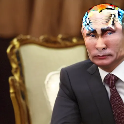 Prompt: Vladimir Putin appears in It\'s always sunny in Philadelphia