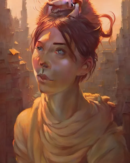 Image similar to highly detailed vfx portrait of a rat, unreal engine, greg rutkowski, loish, rhads, beeple, makoto shinkai and lois van baarle, ilya kuvshinov, rossdraws, tom bagshaw, alphonse mucha, global illumination, detailed and intricate environment