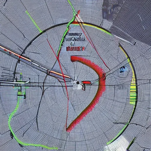 Image similar to the dark side of the moon as a giant megalopolis