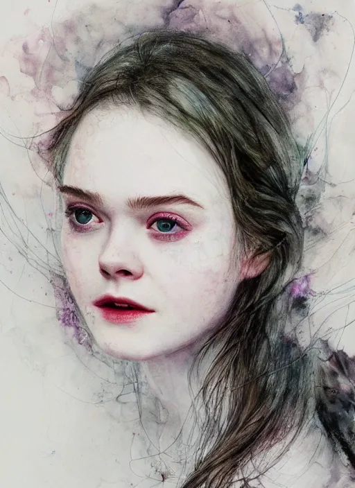 Image similar to elle fanning by agnes cecile