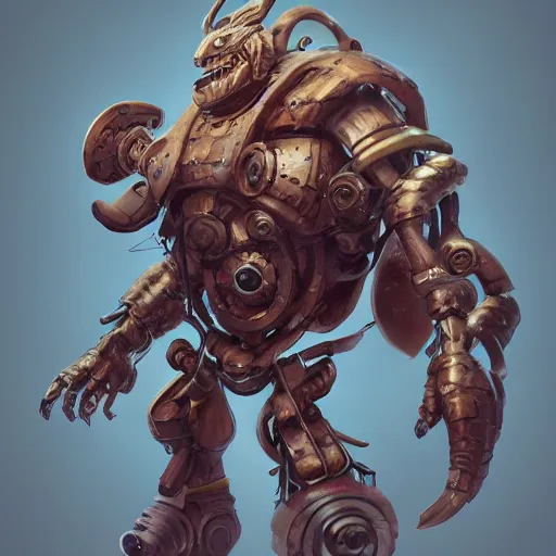 Prompt: a DND small mechanical monster, made by Stanley Artgerm Lau, WLOP, Rossdraws, ArtStation, CGSociety, concept art, cgsociety, octane render, trending on artstation, artstationHD, artstationHQ, unreal engine, 4k, 8k,