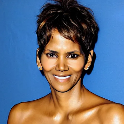 Image similar to halle berry as a blueberry