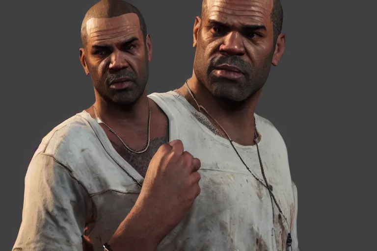 Image similar to hyperrealistic trevor from gta 5, realistic, cinematic lighting, high detailed, high resolution, hyperrealistic, realistic, 8k, hd