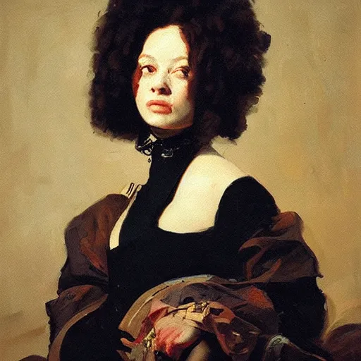 Prompt: oil on canvas portrait by hyacinthe rigaud Greg rutkowski