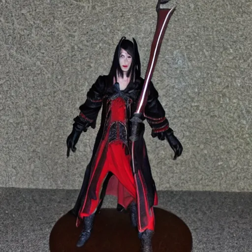 Image similar to full body photo of lada lyumos as a vampire warrior
