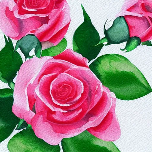 Image similar to watercolor roses
