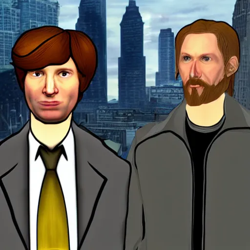 Prompt: ron weasly gta 3 npc