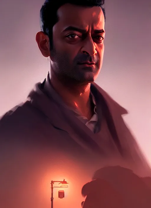 Image similar to portrait, Prithviraj Sukumaran , dramatic lighting, cinematic, establishing shot, extremely high detail, foto realistic, cinematic lighting, post processed, concept art, artstation, style by eddie mendoza, raphael lacoste, alex ross