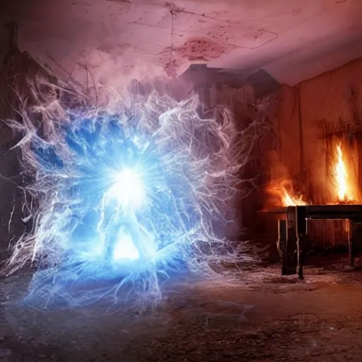 Image similar to explosion traum ghost geist gespinnst