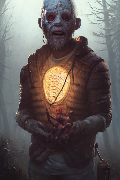 Prompt: highly detailed portrait of the trapper, in dead by daylight, stephen bliss, unreal engine, fantasy art by greg rutkowski, loish, rhads, ferdinand knab, makoto shinkai and lois van baarle, ilya kuvshinov, rossdraws, tom bagshaw, global illumination, radiant light, detailed and intricate environment