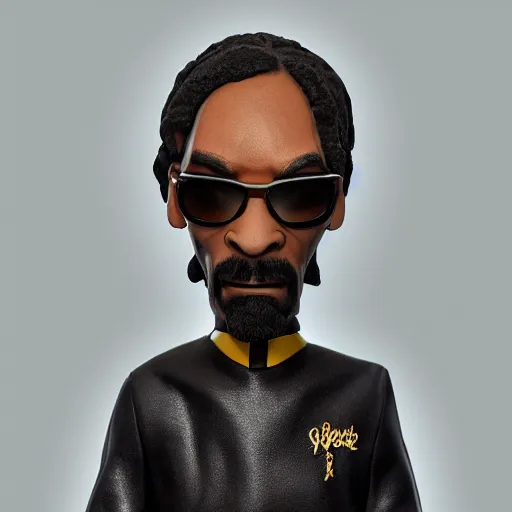 Image similar to Snoop Dog as a figurine, artstation, 8k, studio, light,