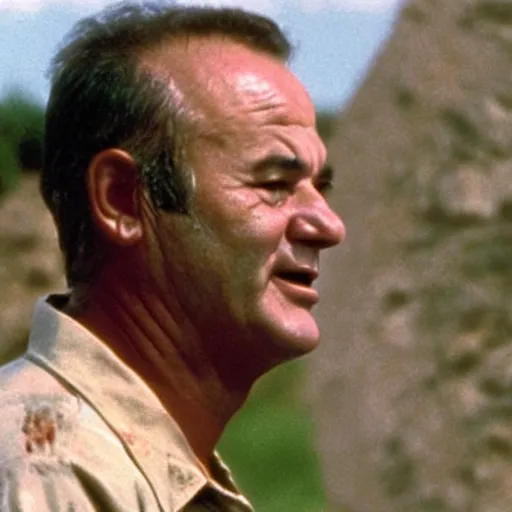 Image similar to film still of Bill Murray in Full Metal Jacket