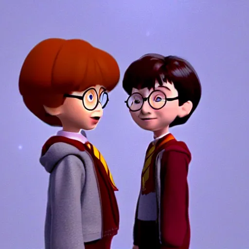 Image similar to harry potter and the sorcerer's stone, animated by pixar in 3 d hd