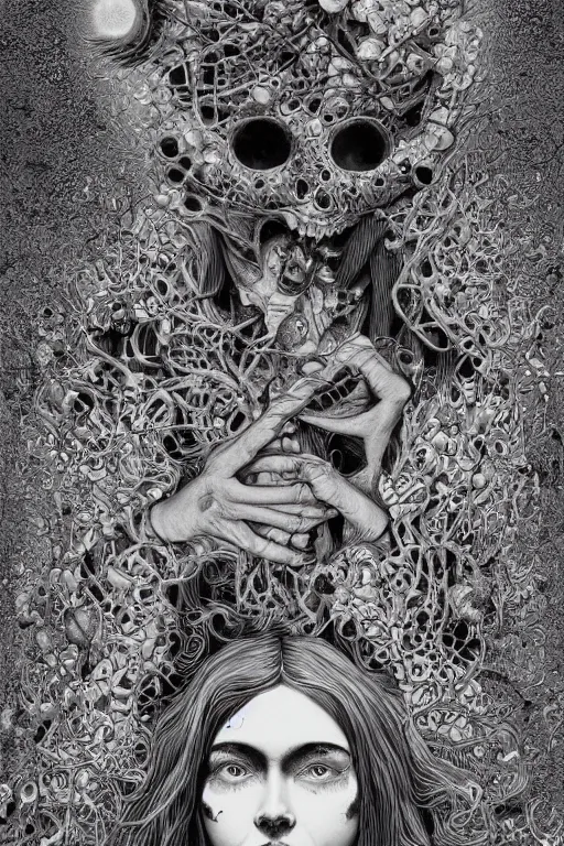 Image similar to Plague goddess painting by Dan Hillier, intricate, highly detailed, trending on artstation, artstationHD, artstationHQ, 4k, 8k