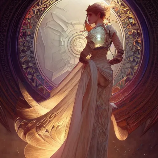 Prompt: Mathematic equations, fantasy, intricate, elegant, highly detailed, digital painting, artstation, concept art, matte, sharp focus, illustration, art by Artgerm and Greg Rutkowski and Alphonse Mucha