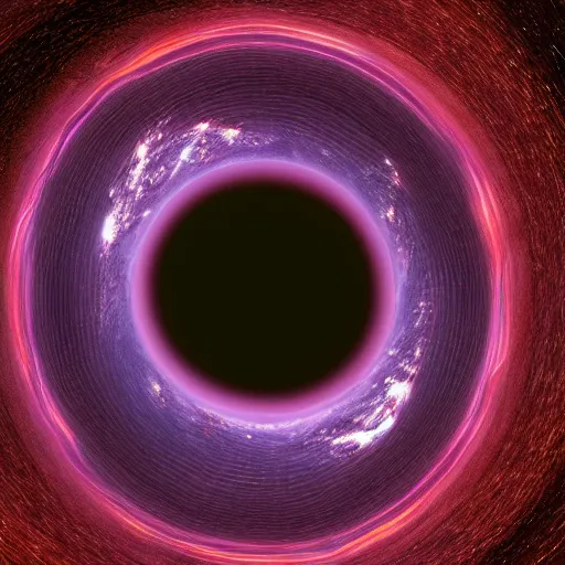 Prompt: a photograph of the otherside of a blackhole