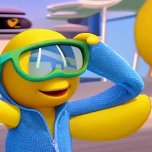 Prompt: cool lemon, sunglasses on, Disney Pixar, smooth details