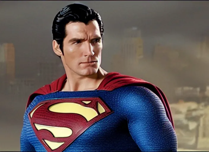 Image similar to film still of superman as a!!! skinny very skinny skinny slim weak man very skinny no muscle skinny skinny emaciated!!! in the new superman movie