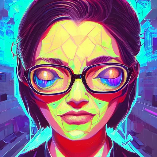 Image similar to skill magic geek inside matrix deepdream radiating a glowing aura stuff loot legends stylized digital illustration video game icon artstation lois van baarle, ilya kuvshinov, rossdraws,