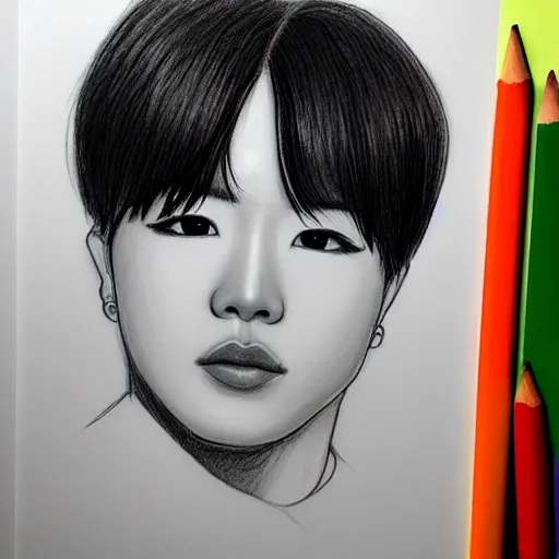 Prompt: portrait of jimin drawn by @ yanomanika cfg _ scale 9