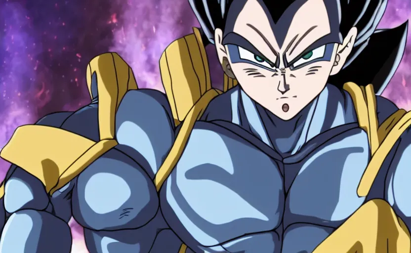 Image similar to vegeta, as a female, wearing an eyepatch, saiyan armor, uhd 4 k, anime key visual