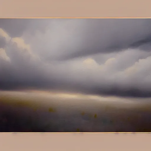 Prompt: cloudy mind, oil painting, pale colors, high detail, 8 k, wide angle, trending on artstation,