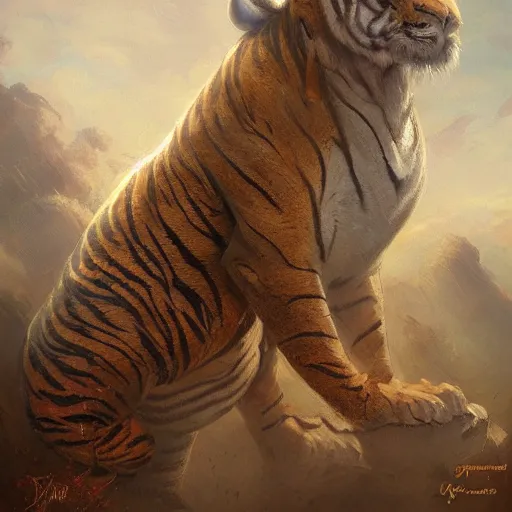 Image similar to a beautfiul award winning aesthetic commission of an antrho albino tiger wearing golden victorian aemour,digital art,art by greg rutkowski,character design by charles bowater,ross tran,photorealistic,detailed face,hyperdetailed,western comic,2021,artstation,deviantart,western comic style