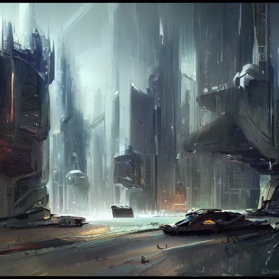 Prompt: a painting in the style of stephan martiniere and in the style of jean - claude mezieres