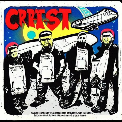 Image similar to crust-punks steal a space shuttle