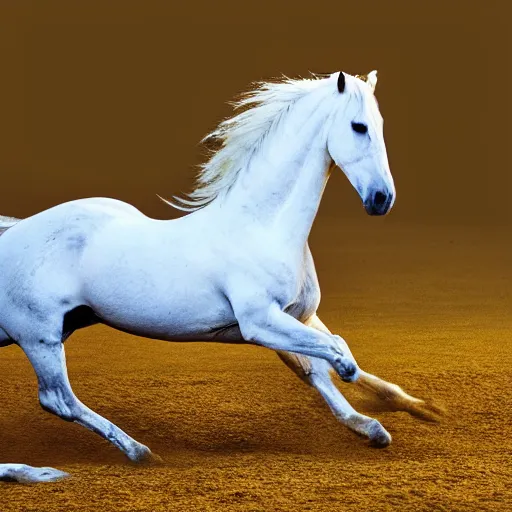 Prompt: a galloping horse, photo by national-geographic