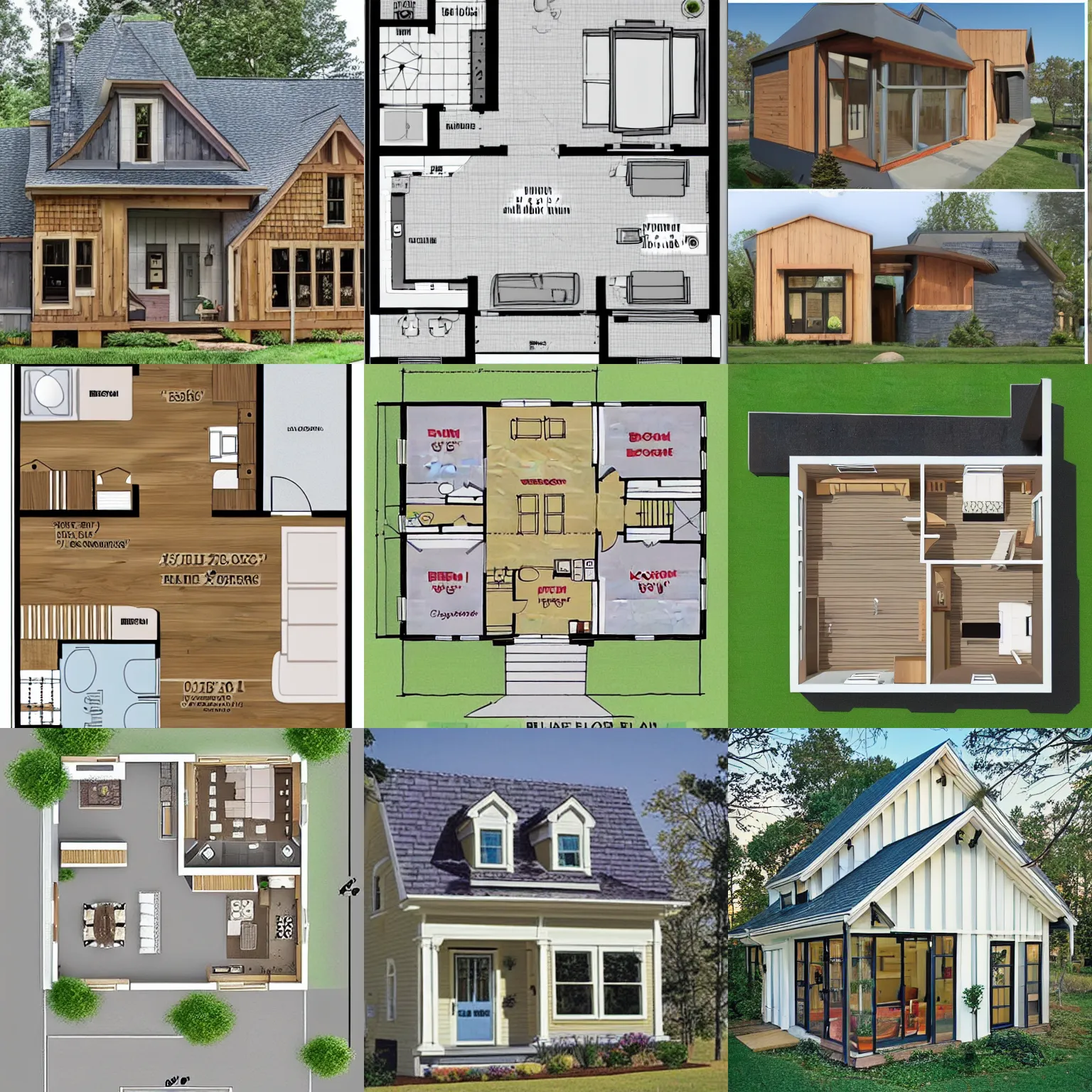 Prompt: Your most brilliant small house floor plan