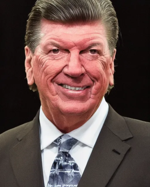 Image similar to vince k mcmahon. photographic, photography