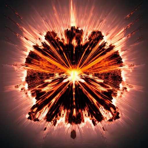 Prompt: explosion, black background, sample, stock image, photoshop, after effects, realistic