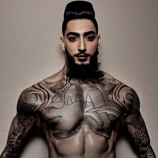 Image similar to a realistic detailed photo of a guy who is an attractive humanoid who is half robot and half humanoid, who is a male android, singer maluma, shiny skin, posing like a statue, blank stare, in a living room, on display, showing off his muscles