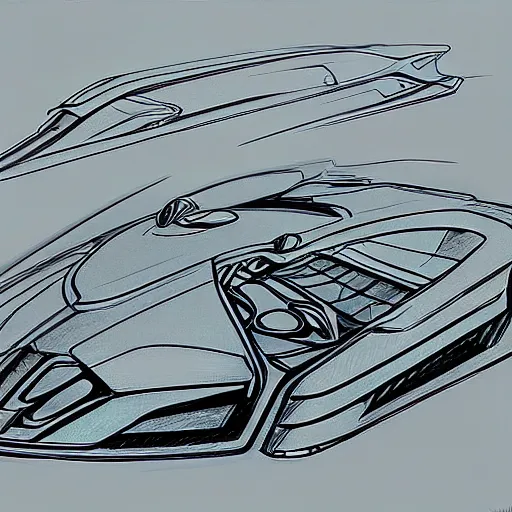 Prompt: futuristic vehicle concept, etch a sketch art