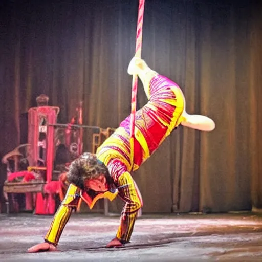 Prompt: circus performance, incredible skills, perfect timed picture